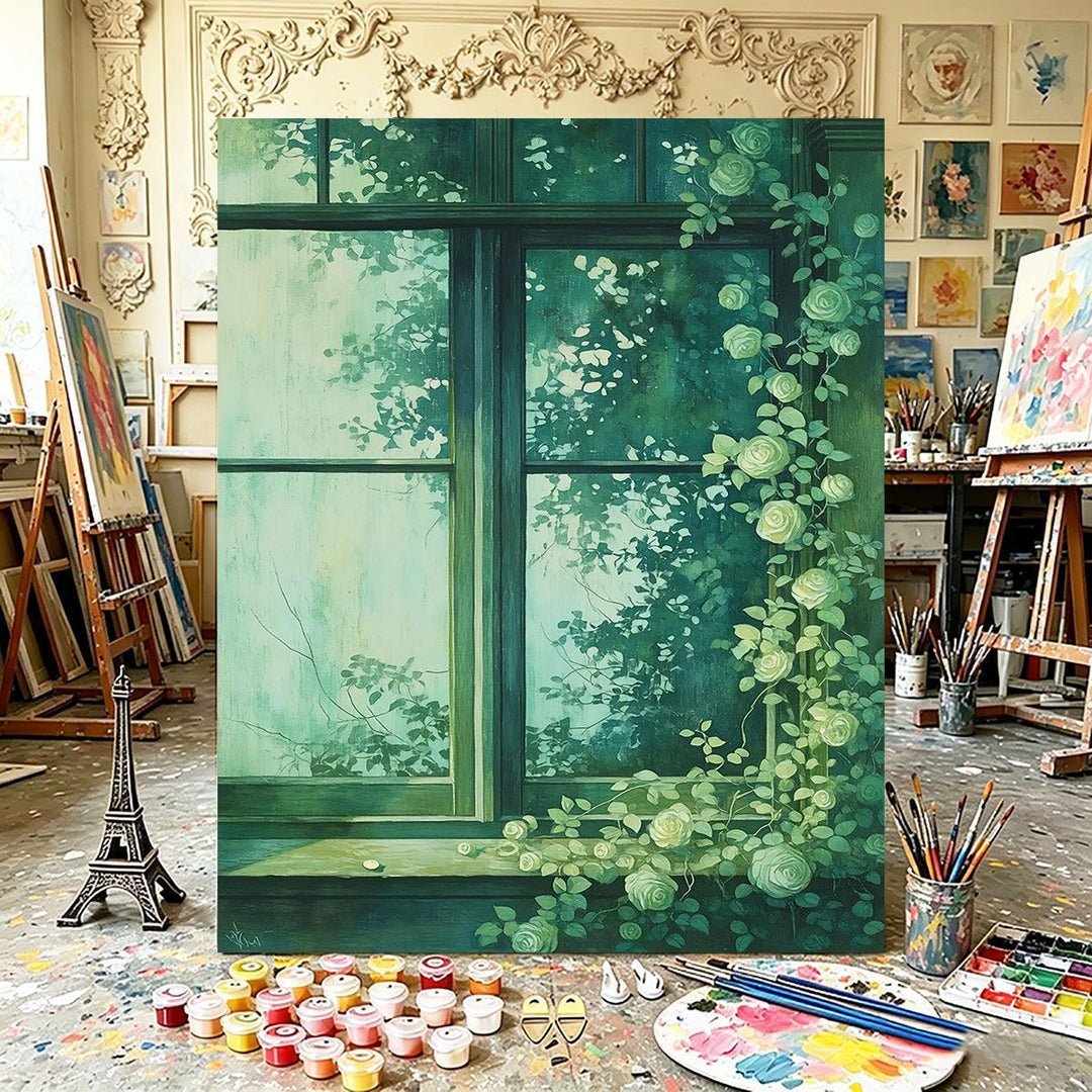 Botanical Window Canvas Art Kalsten