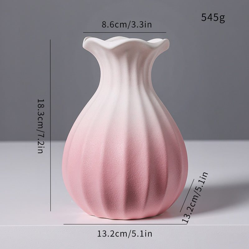 Textured Ceramic Flower Vase Kalsten