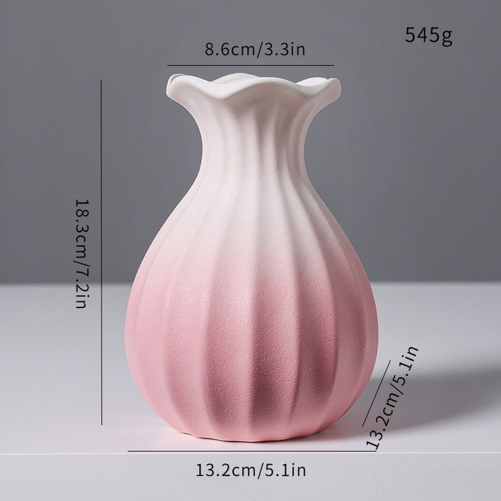 Textured Ceramic Flower Vase Kalsten