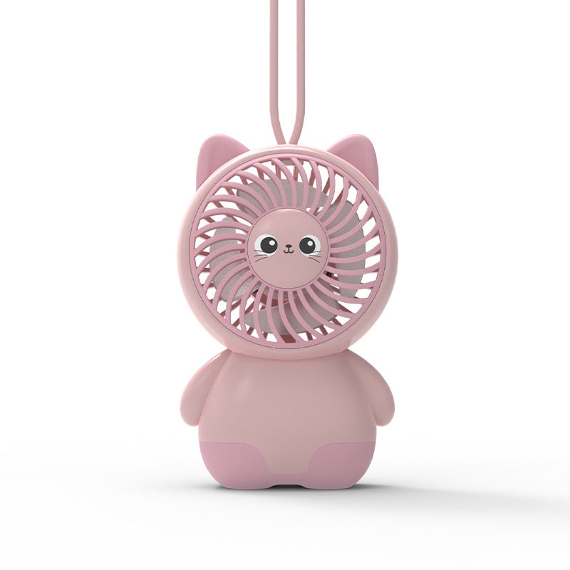 Cute Animal-Themed Handheld Fan Kalsten