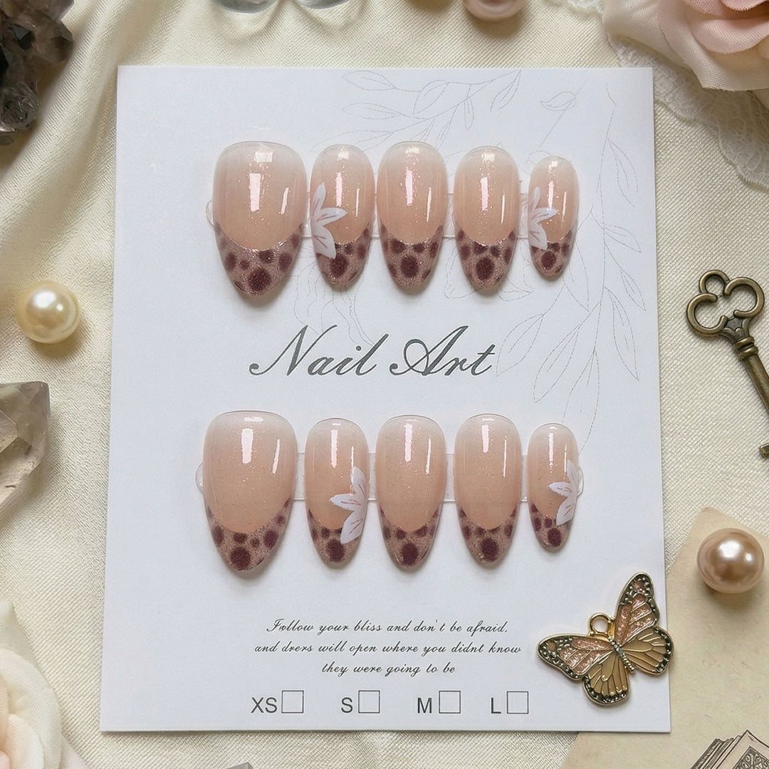 Artistic Floral Press-On Nail Kit
