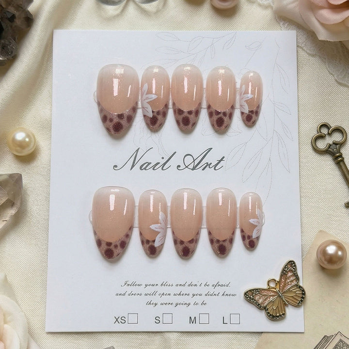 Artistic Floral Press-On Nail Kit