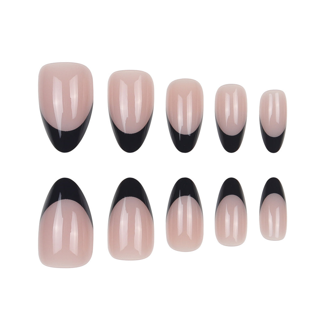 Elegant French Tip Nail Art Extensions Kalsten