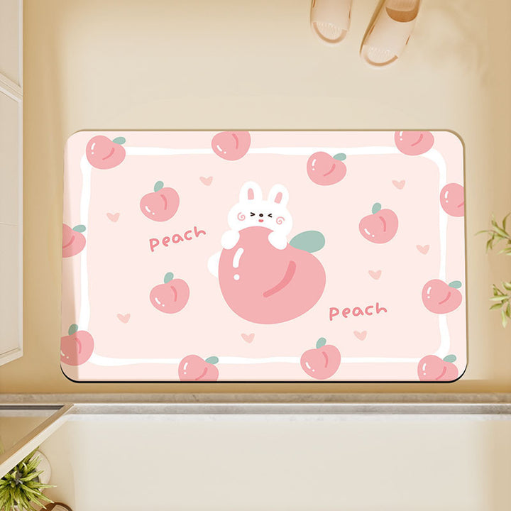 Playful Avocado-Themed Floor Mat