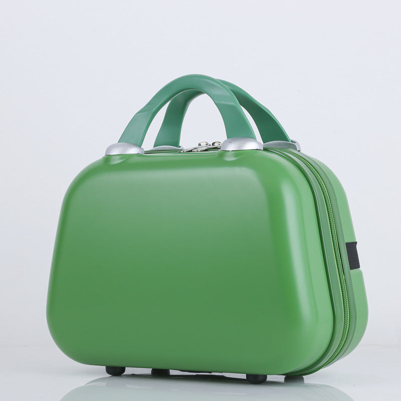 compact hard-shell travel cosmetic vanity case with dual top handles and secure zipper closure Kalsten