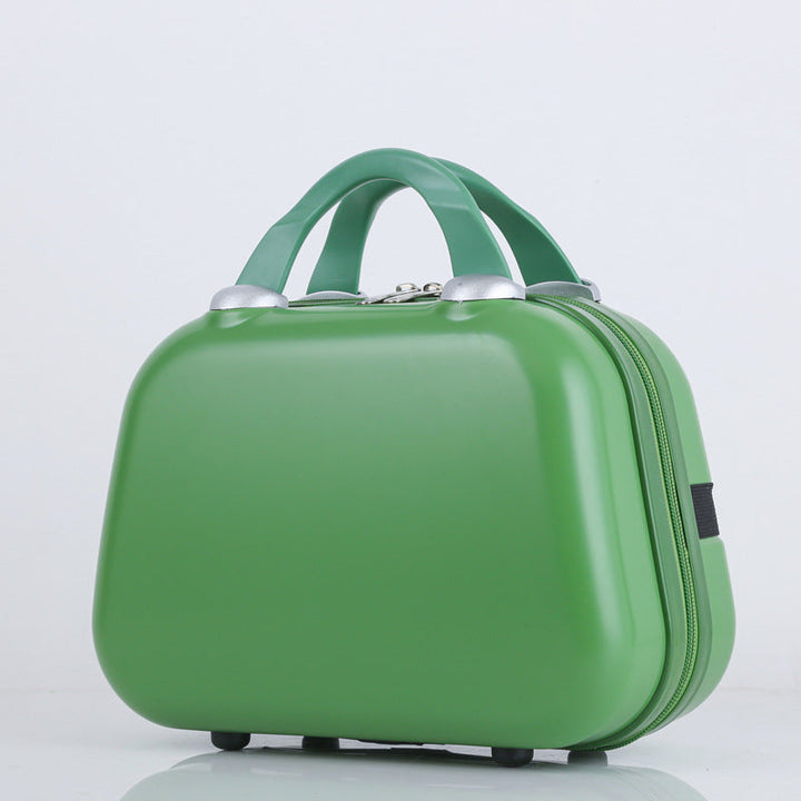 compact hard-shell travel cosmetic vanity case with dual top handles and secure zipper closure Kalsten