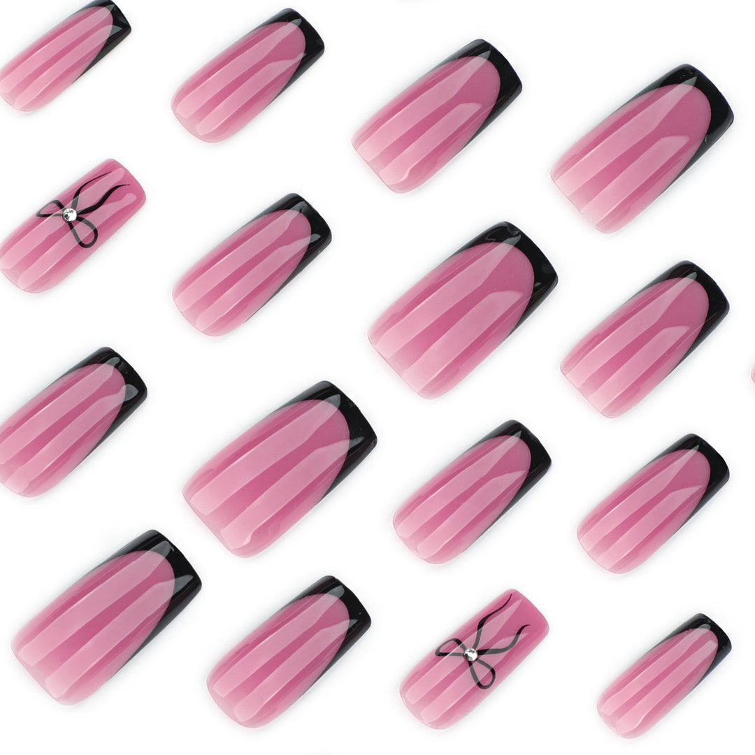 Elegant Nail Extensions with Unique Flower Design Kalsten