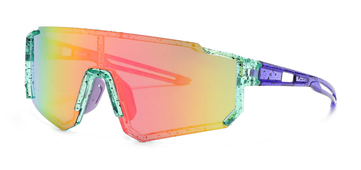 Unisex nan sporty visor sunglasses with polarized shatterproof polycarbonate lenses Kalsten