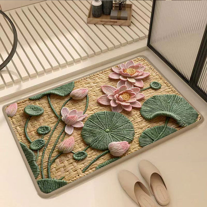 Floral Patchwork Bath Mat Kalsten