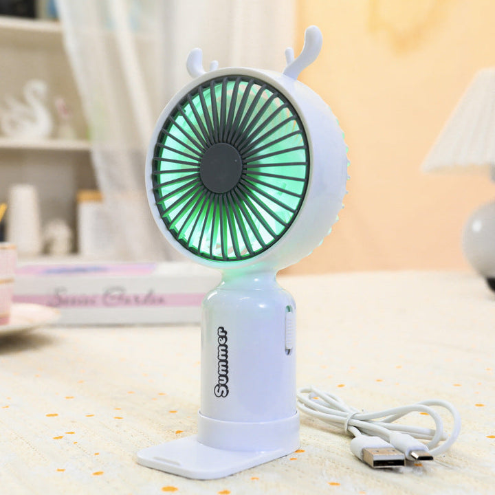 Women's Portable Hand Fan with Cute Ears Kalsten
