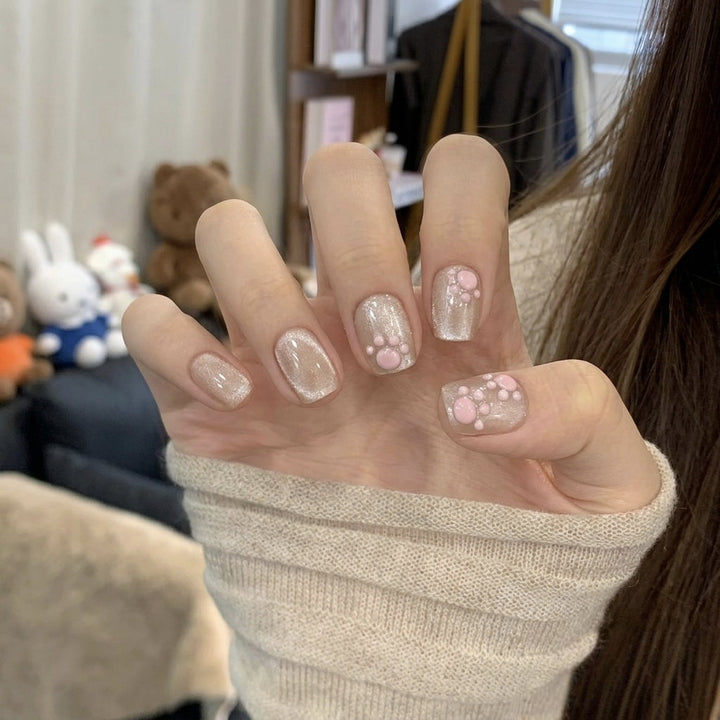 Artistic Press-On Nail Design
