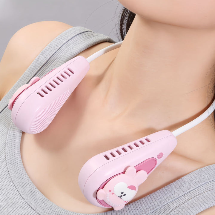 Ladies Portable Neck Fan with Cute Animal Design Kalsten