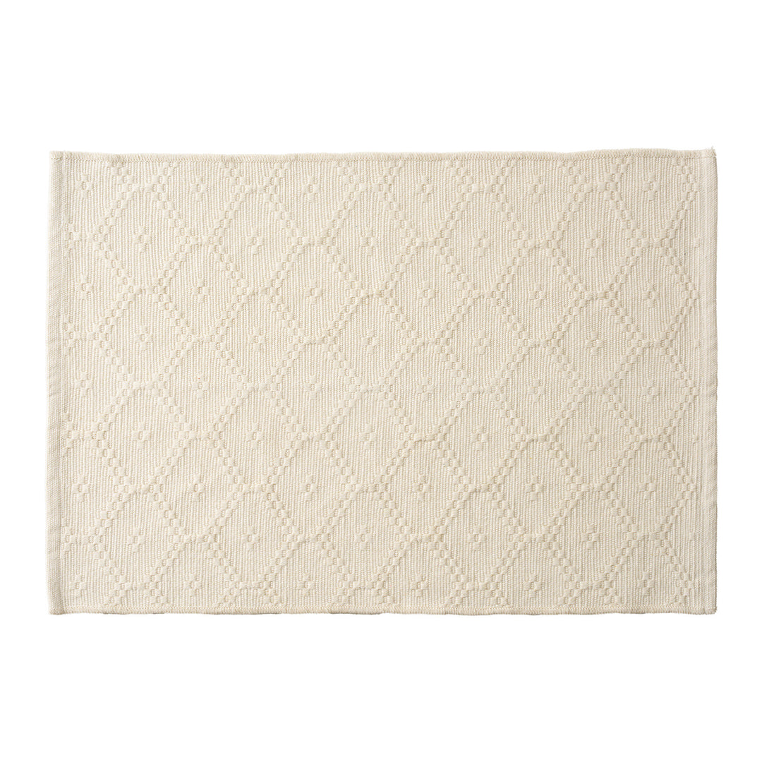 Woven square placemat with embossed diamond pattern Kalsten