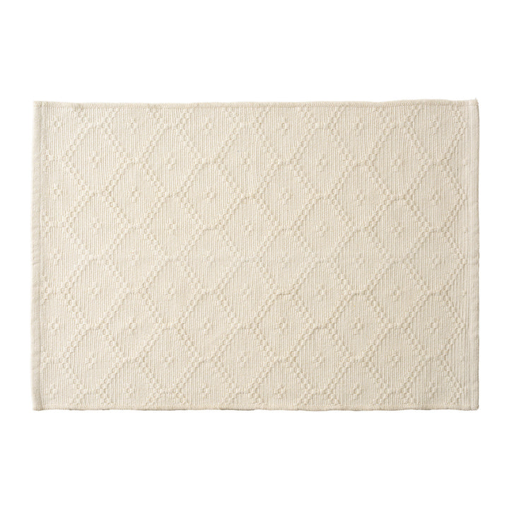 Woven square placemat with embossed diamond pattern Kalsten
