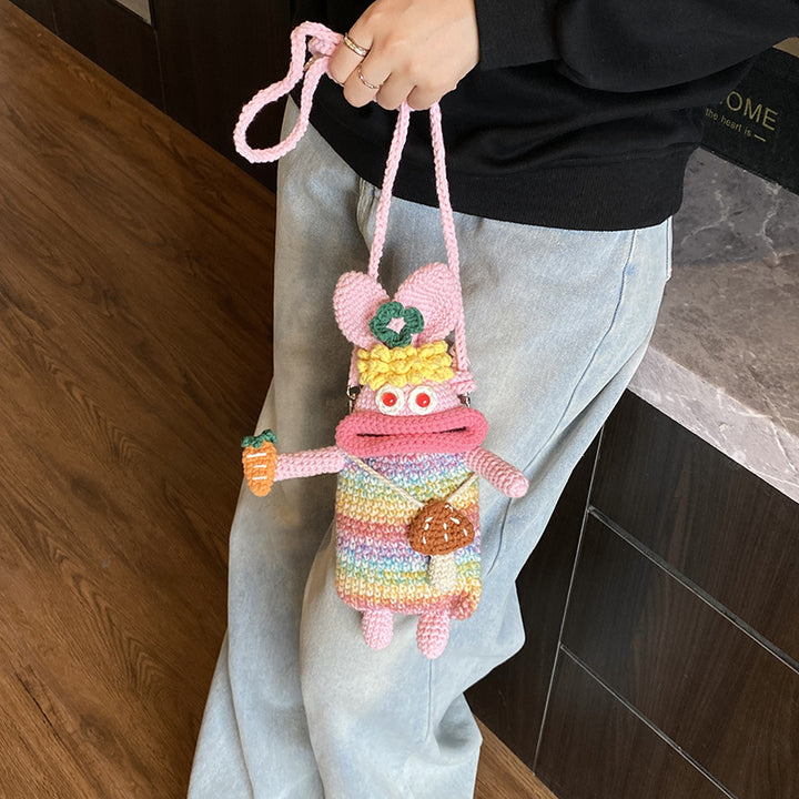 Cute Character Crochet Mini Backpack