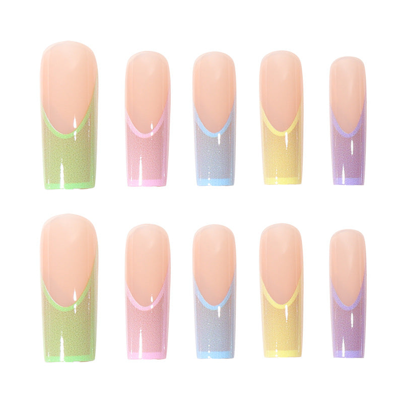 Artistic Ombre Long Press-On Nails Kalsten