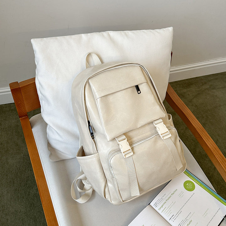 Vintage-Style Leather Backpack Kalsten