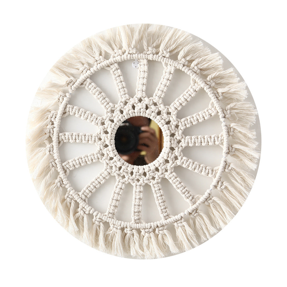 Bohemian Macrame Wall Mirror Kalsten