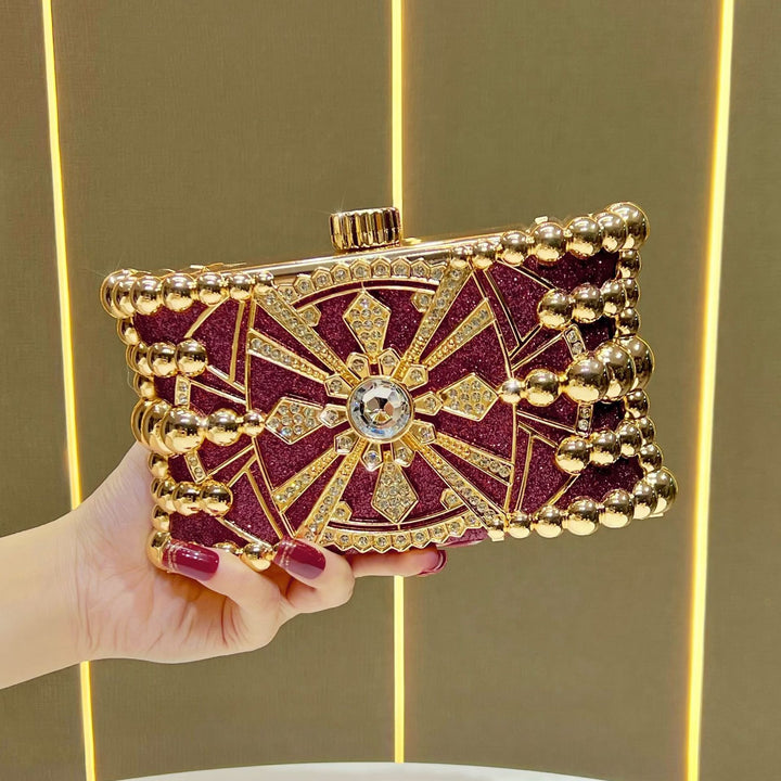 Glitzy Decorative Evening Clutch