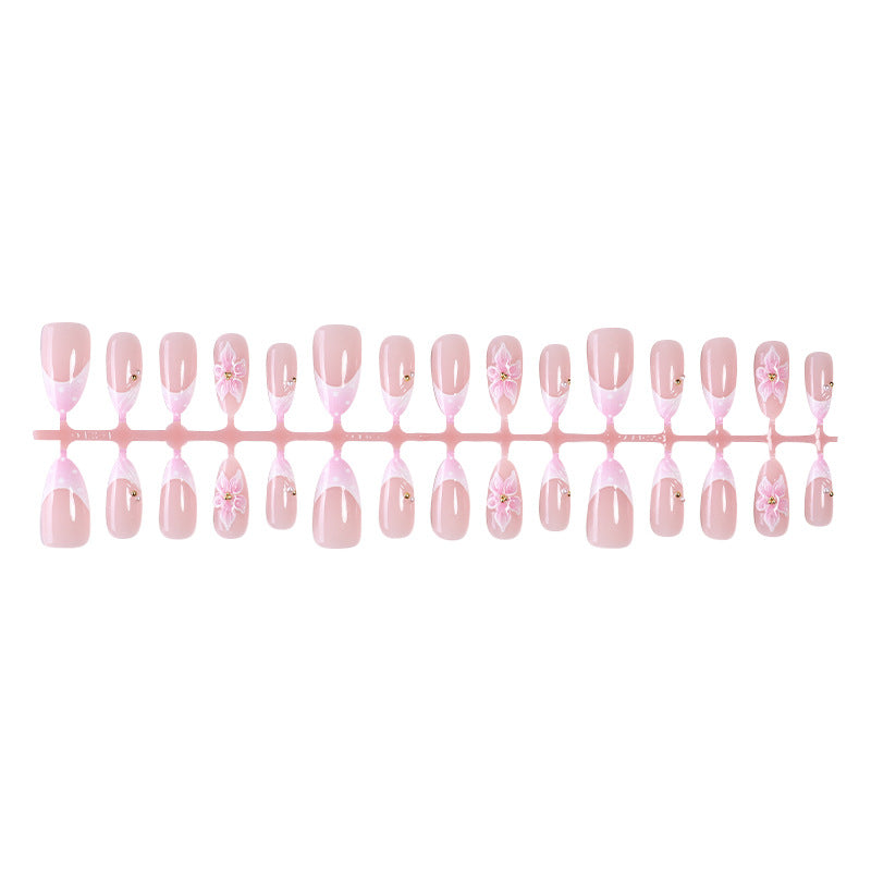 Elegant Floral Press-On Nail Art Set Kalsten 1788496102