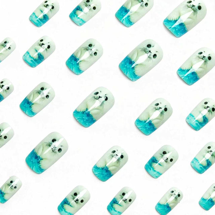 3D Seal-Themed Nail Art Kalsten