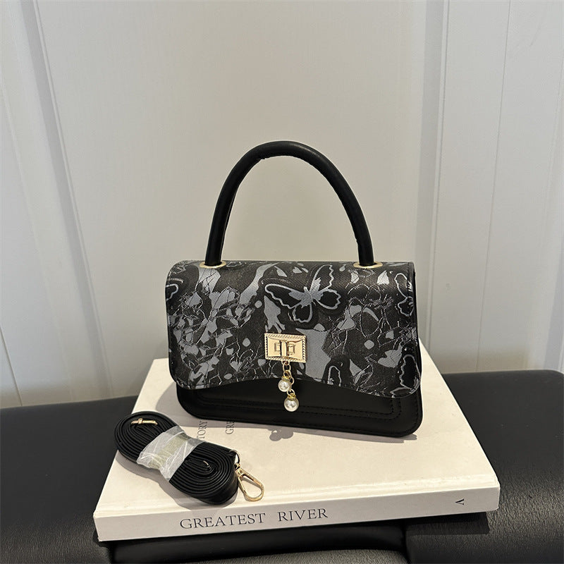 Elegant Floral Patterned Evening Handbag