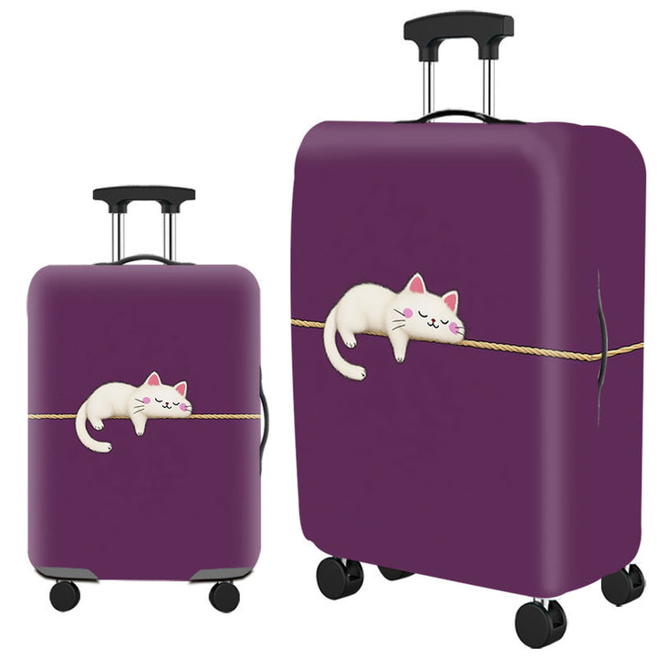 Artistic Cat-Themed Hard Shell Suitcase Kalsten