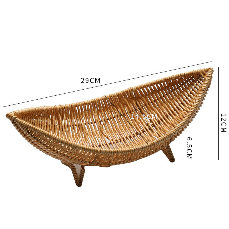 Unisex Unusual Rattan Fruit Bowl Kalsten