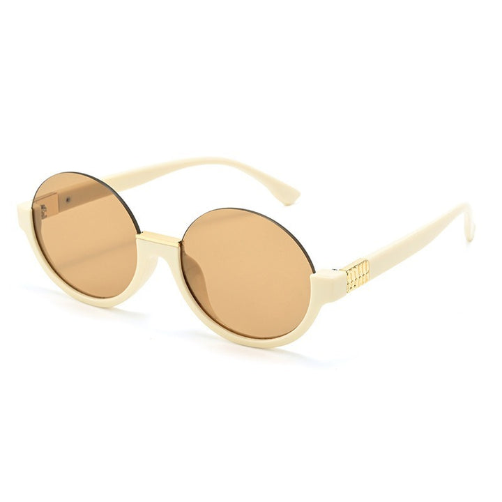 Women’s modern round sunglasses with elegant accents and UV protection Kalsten