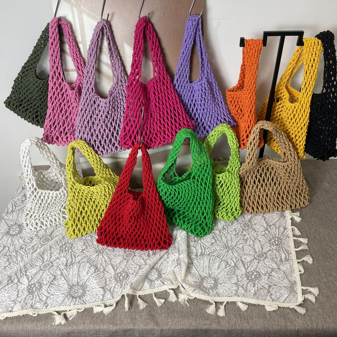 Hand-knotted tote bag with unique design Kalsten