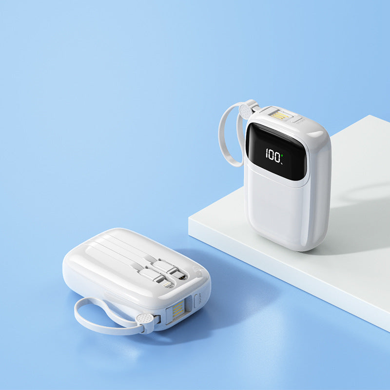 Compact power bank with intelligent fast charging port and digital battery level indicator Kalsten