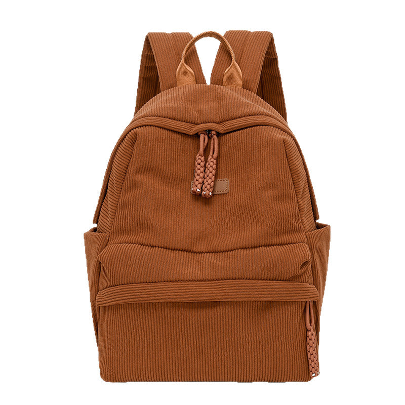 Stylish Corduroy Backpack Kalsten