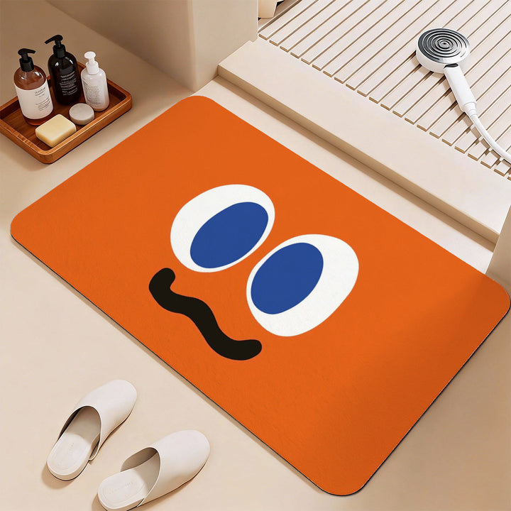 Fun Animated Vegetable-Themed Bath Mat