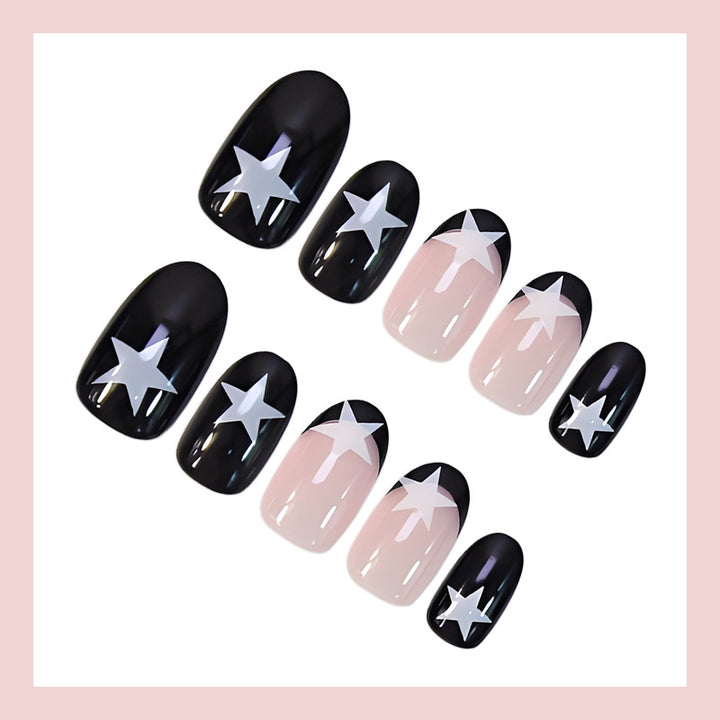 Artificial nail set with creative star design Kalsten