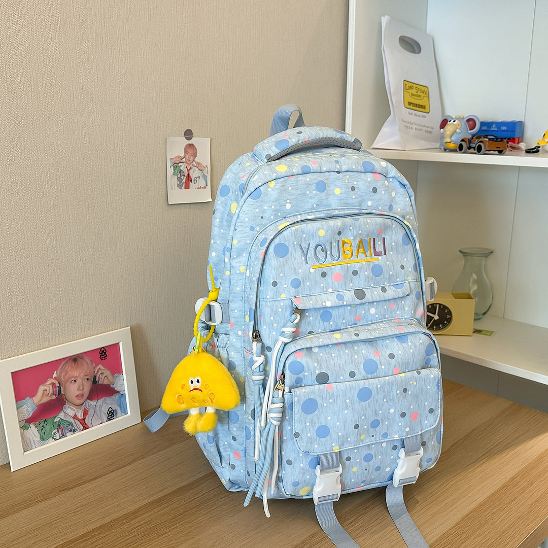Playful Polka Dot School Backpack Kalsten