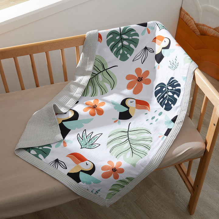 Floral Patterned Baby Blanket kalsten