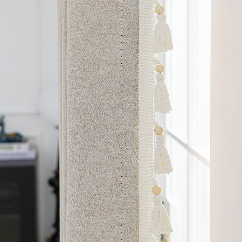 Decorative curtain with tassel trim Kalsten