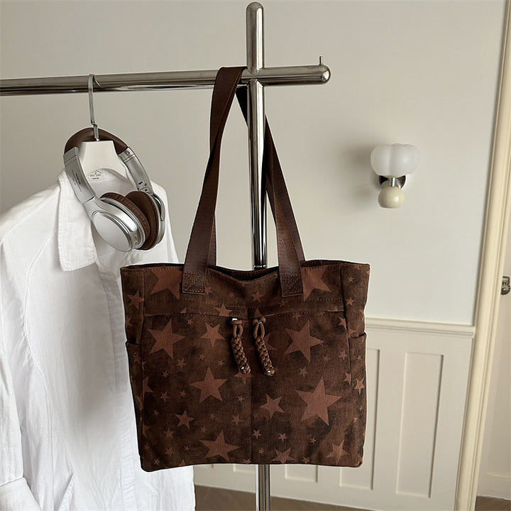 Stylish Star-Patterned Tote Bag