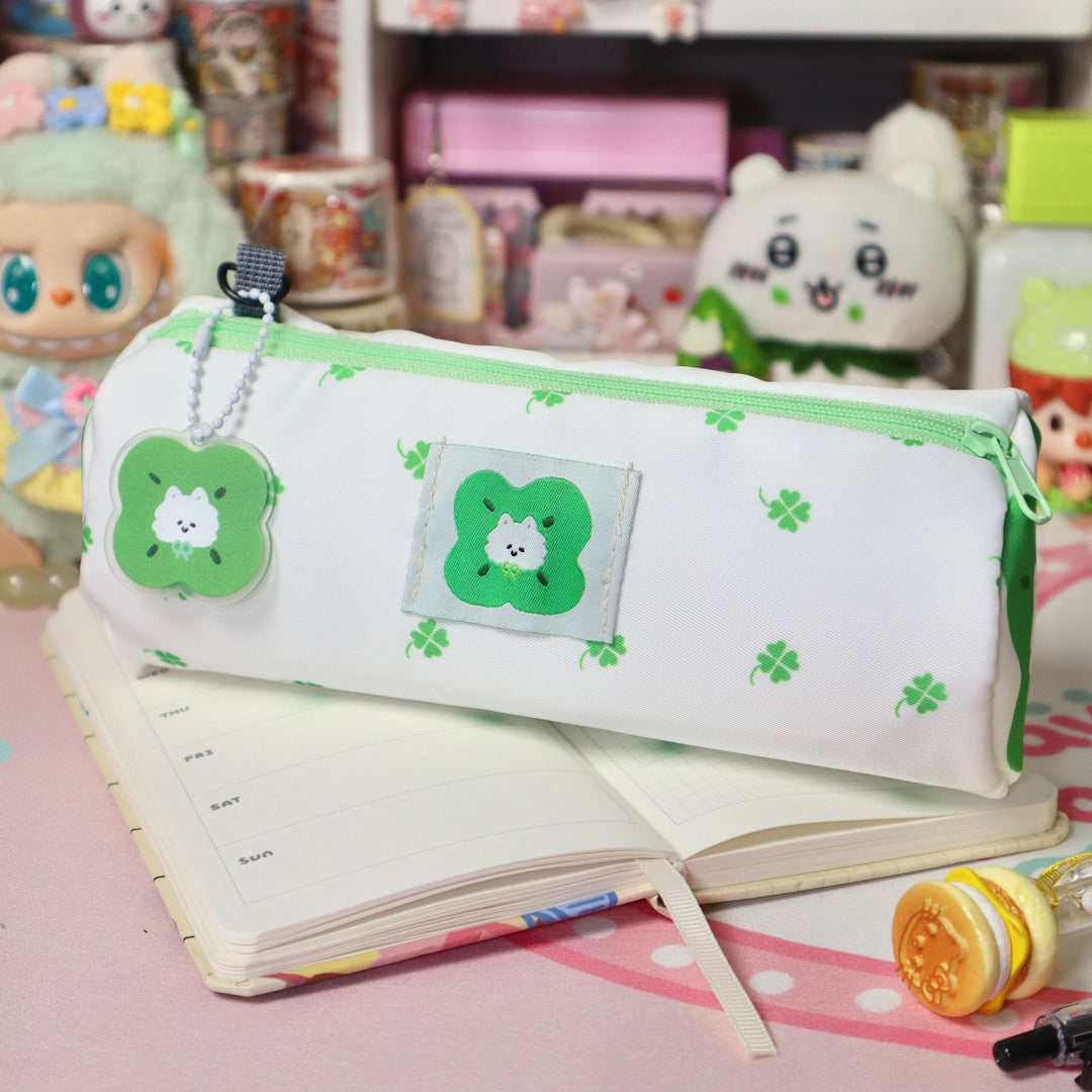Fun Clover-Patterned Storage Pouch
