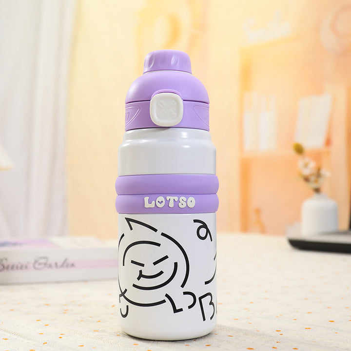 Ladies Insulated Drinking Bottle with Fun Character Design Kalsten