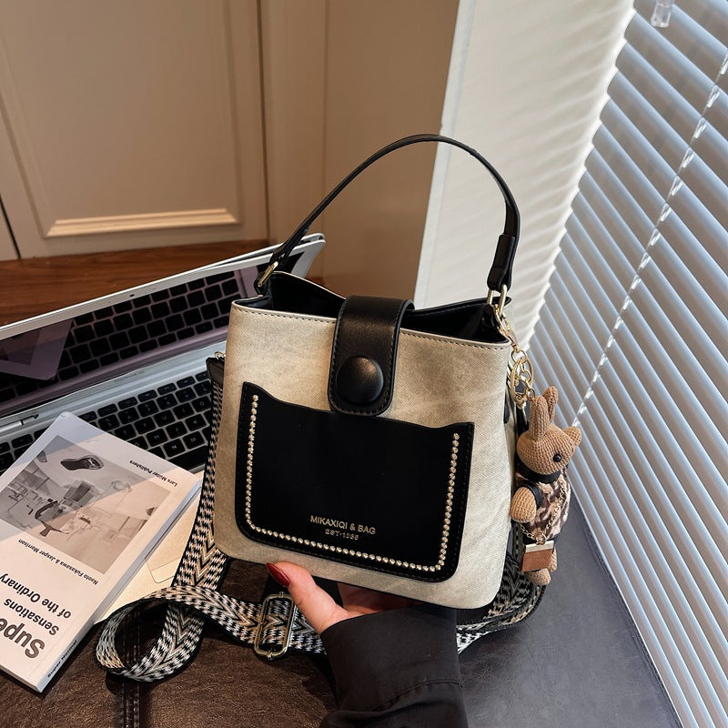 Chic Structured Mini Bucket Bag Kalsten