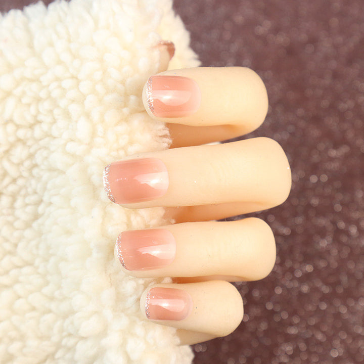 Elegant Glossy Press-On Nail Art Set