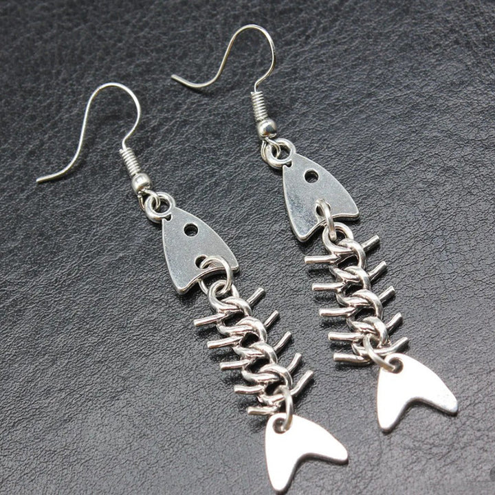 Creative Fishbone Dangle Earrings Kalsten