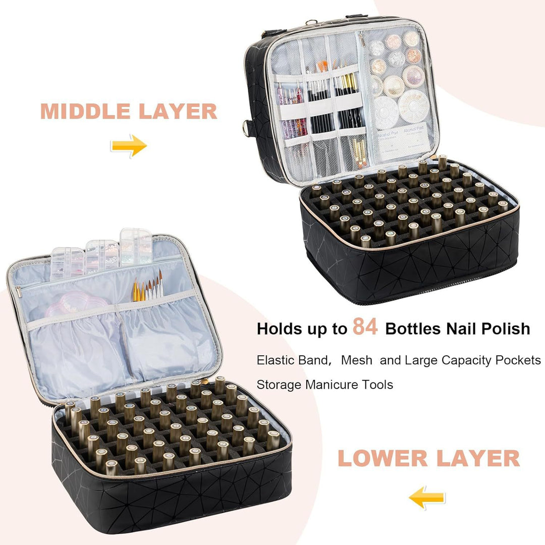 Cosmetic storage bag with multiple compartments Kalsten