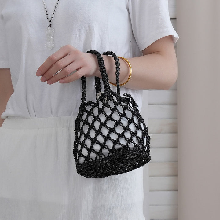 Net shopping bag with braided design Kalsten