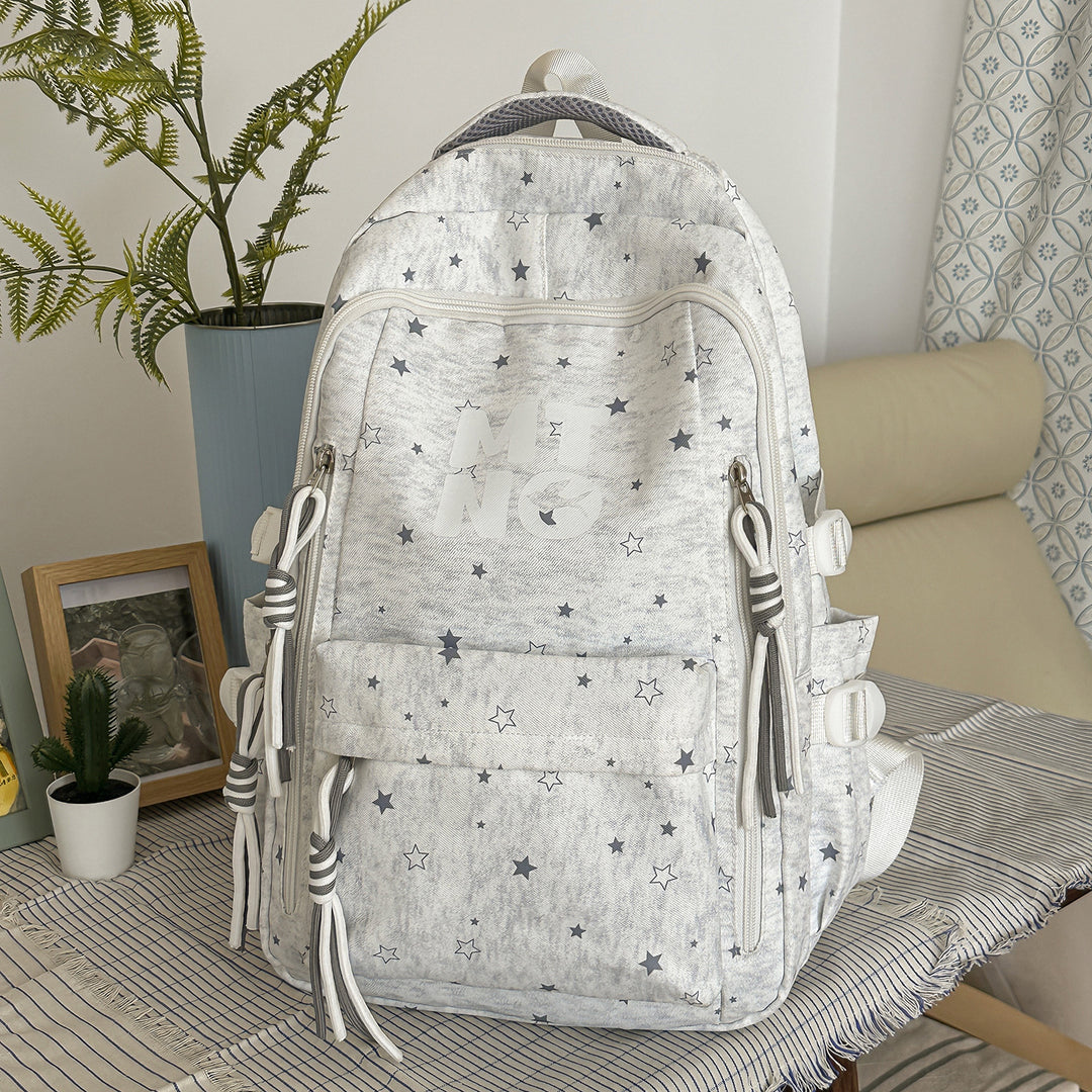 Stylish Star-Embellished Casual Backpack Kalsten 1791206135