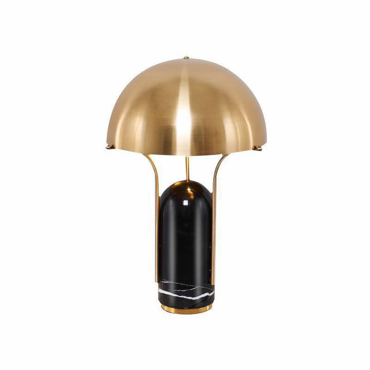 Modern Sculptural Table Lamp with Marble Base