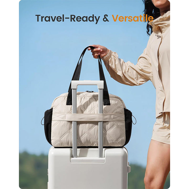Luxurious Quilted Travel Duffel Bag Kalsten