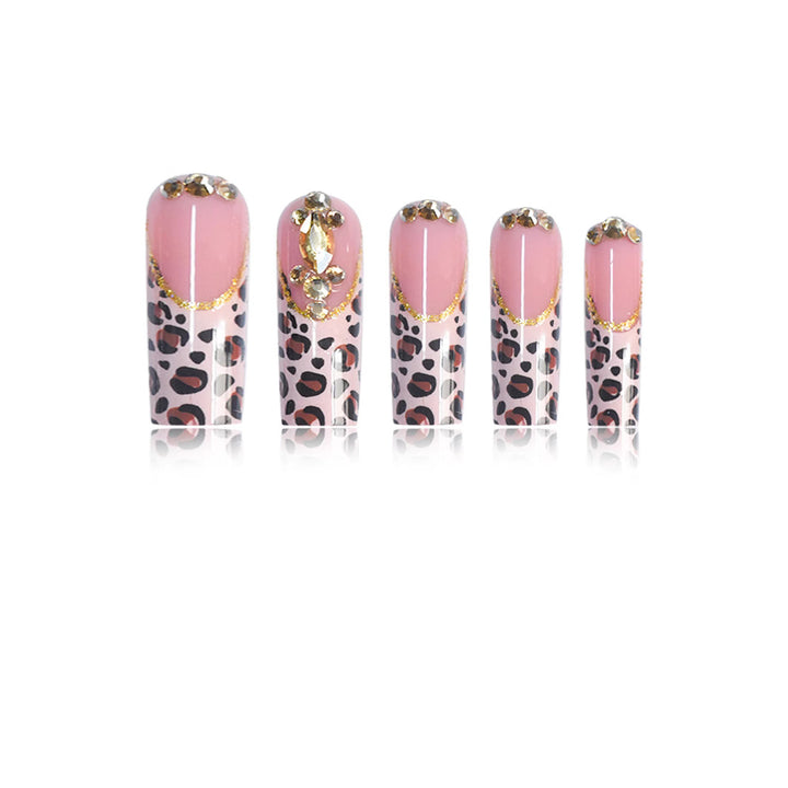 Luxury Leopard Print Press-On Nail Extensions Kalsten