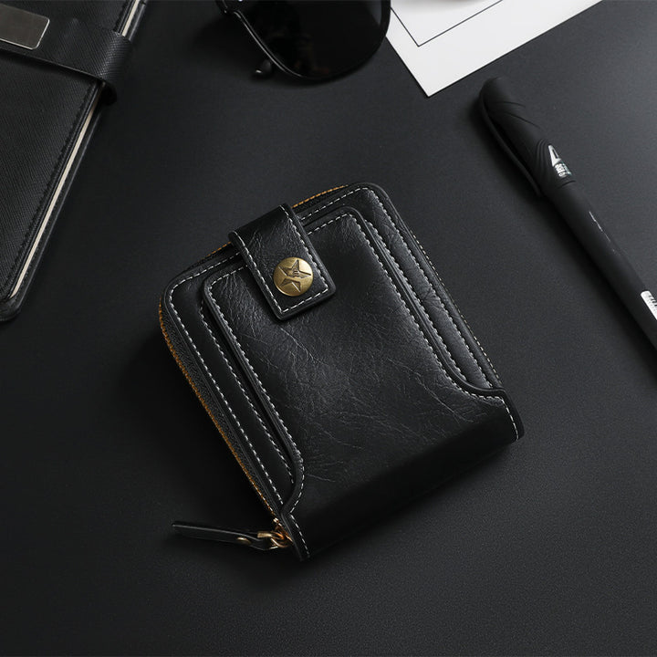 Bi-Fold Zip Wallet with Card Slots Kalsten